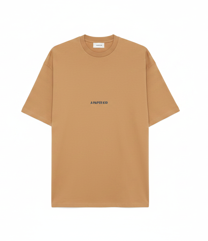 A Paper Kid T-shirt jersey unisex Cammello | ViaMonte Shop