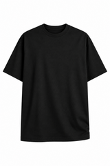 LWBR t-shirt oversize con collo lupetto nera uomo