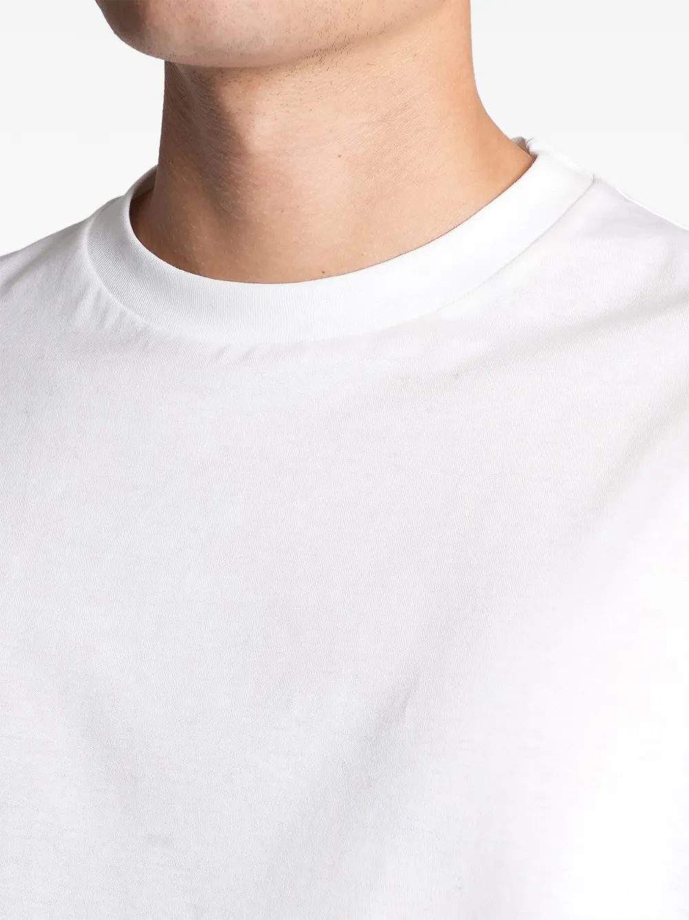 LWBR t-shirt bianca in cotone uomo