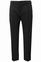 BE ABLE pantalone in fresco lana nero uomo