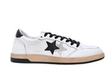 2STAR Sneakers Week in pelle – Bianco, nero e ghiaccio