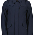 Woolrich Soft Shell Barrow Mac Coat - Melton Blue
