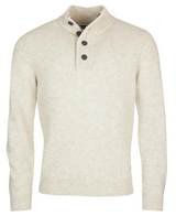 Barbour maglione half zip e patch beige