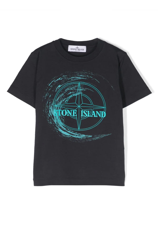 Stone island kids t-shirt blu bambino