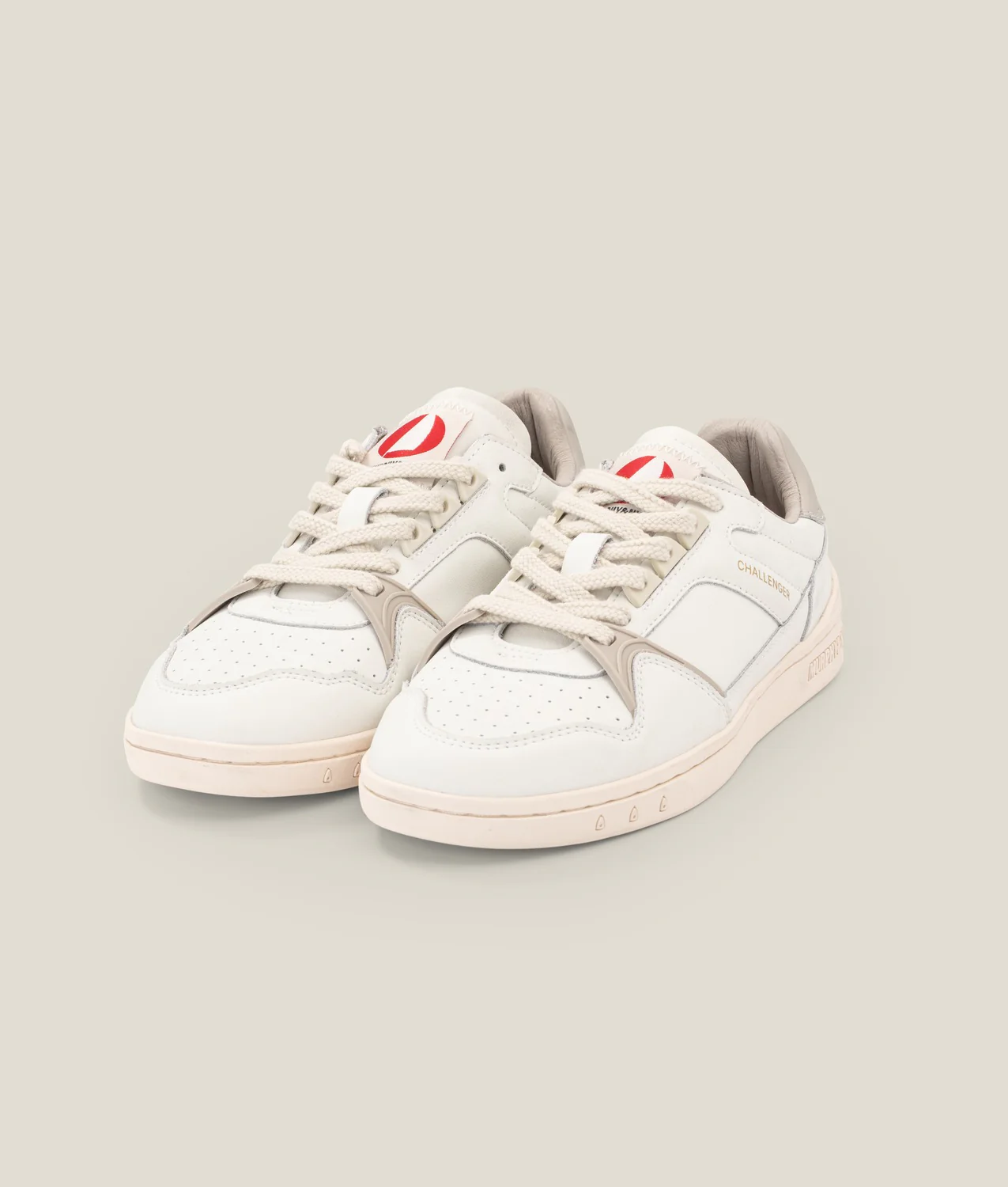 Murphy & Nye sneakers bianca e grigio in pelle