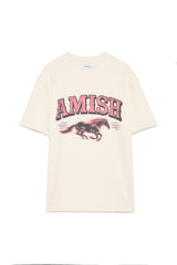 Amish T-shirt UNISEX AMISH Jersey Wild horse SW - Ecru