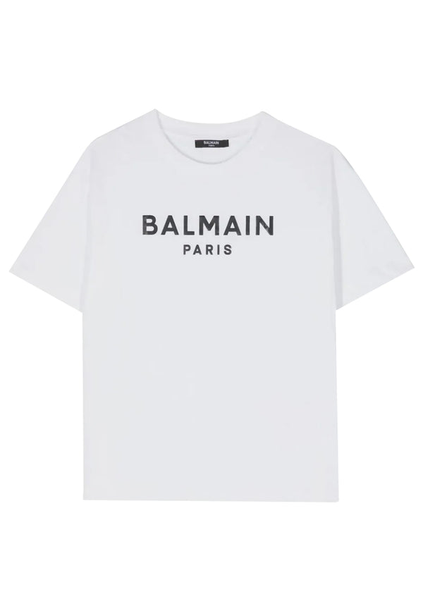 Balmain white-black baby t-shirt