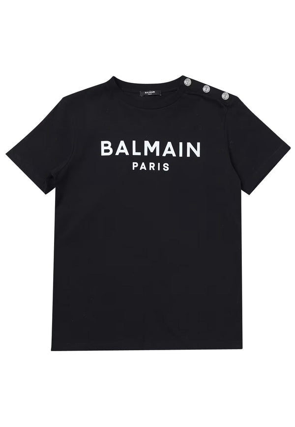 Balmain t-shirt nero-bianco unisex