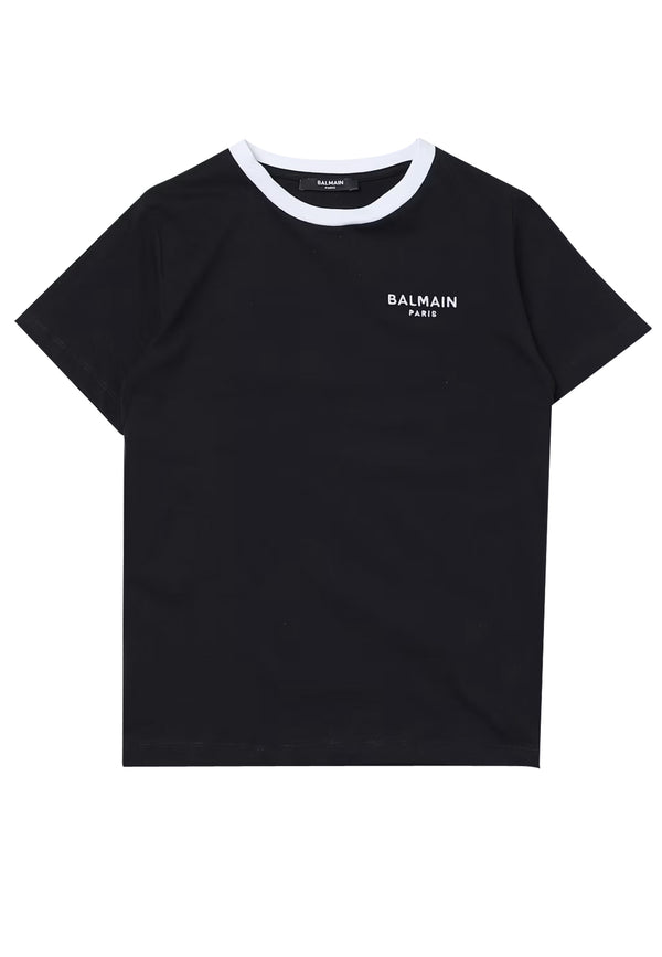 Balmain t-shirt nero-bianco unisex