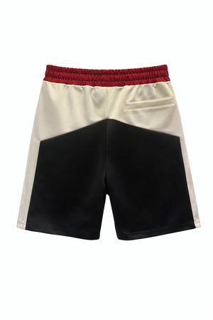 Bermuda Color Block Long Shorts GCDS Uomo nero e bianco | ViaMonte Shop
