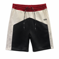 Bermuda Color Block Long Shorts GCDS Uomo nero e bianco | ViaMonte Shop