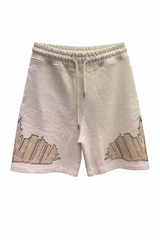 Bermuda Marcelo Burlon County of Milan avorio in cotone