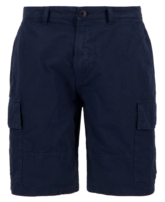 Bermuda Ripstop Cargo Short Barbour Uomo blu | ViaMonte Shop