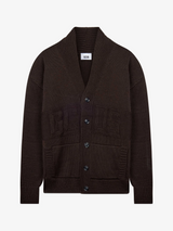 Cardigan GCDS Logo Uomo - Turkish Coffee/Marrone
