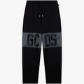 Pantaloni Felpa GCDS Logo Spray Uomo - Neri/Grigi