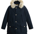 Woolrich Arctic Detachable Fur Parka - Melton Blue | ViaMonte Shop
