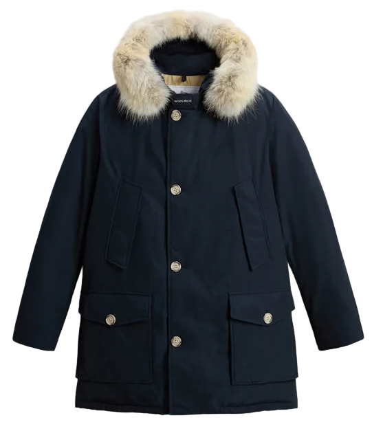 Woolrich Arctic Detachable Fur Parka - Melton Blue | ViaMonte Shop