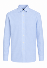 JCMAN Camicia in puro cotone oxford azzurro uomo
