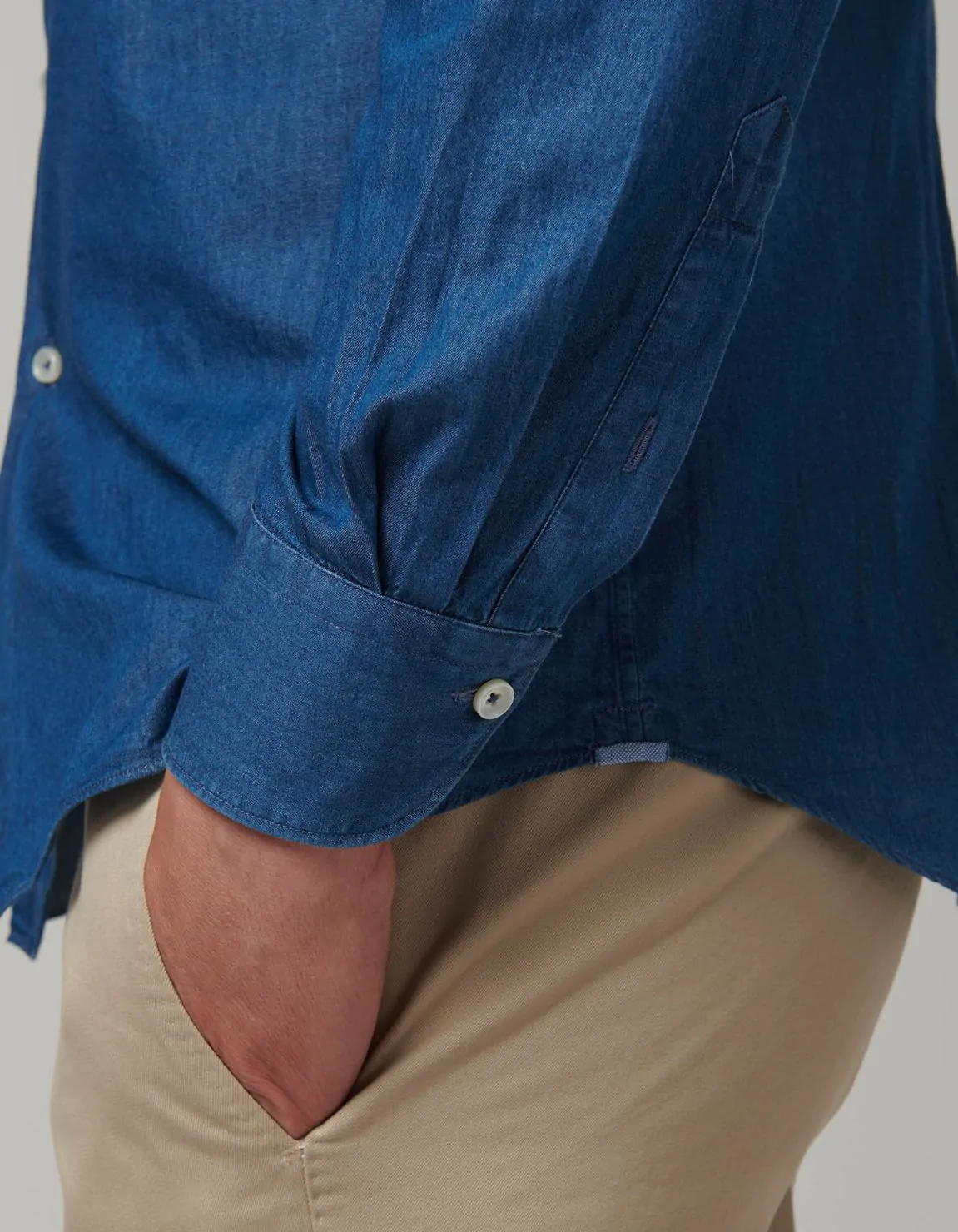 Camicia Jc uomo blu denim in cotone