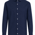 JCMAN Camicia tessuto performante no stiro uomo blu
