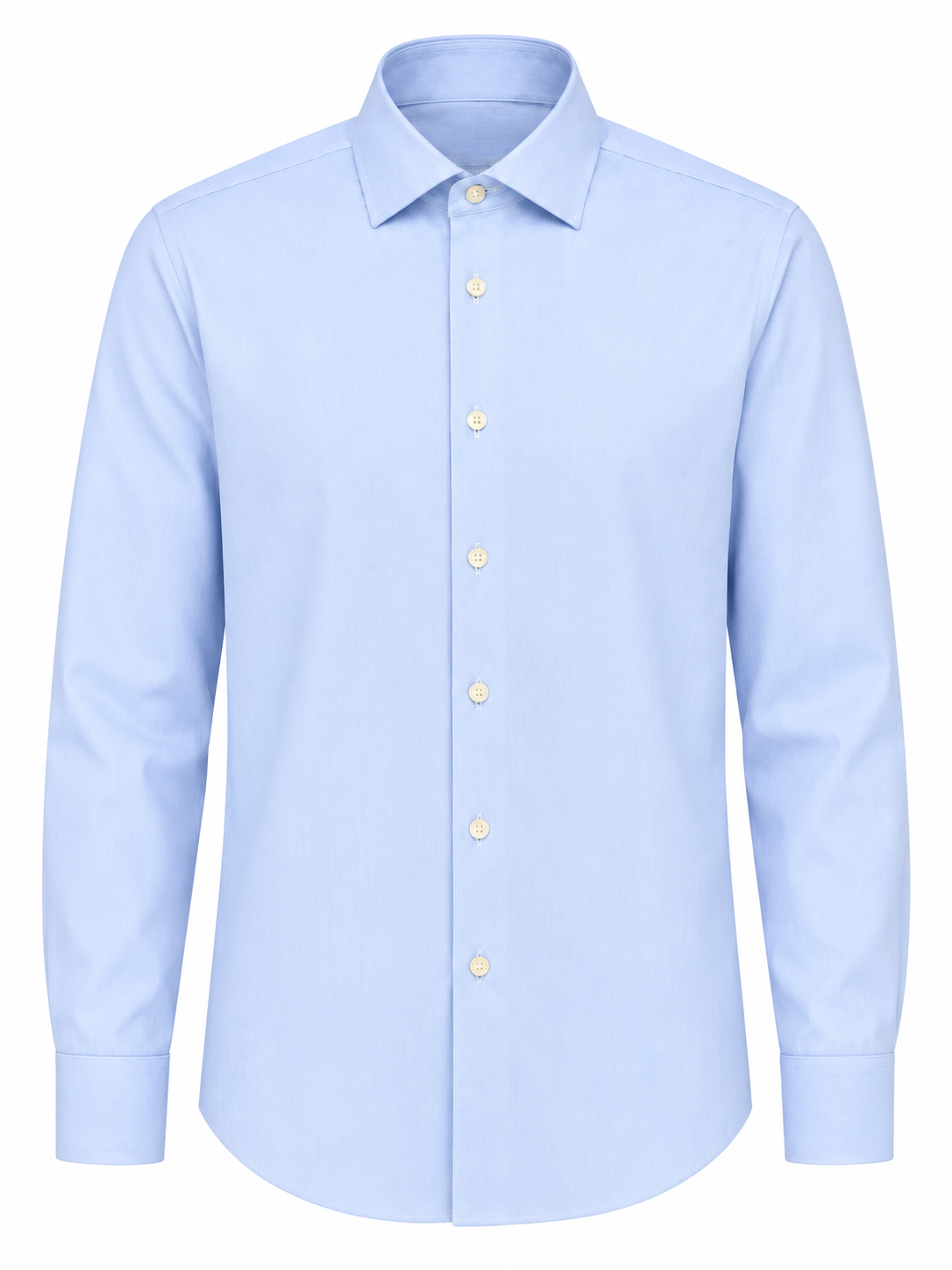 JCMan Camicia uomo azzurra in tessuto no stiro performante