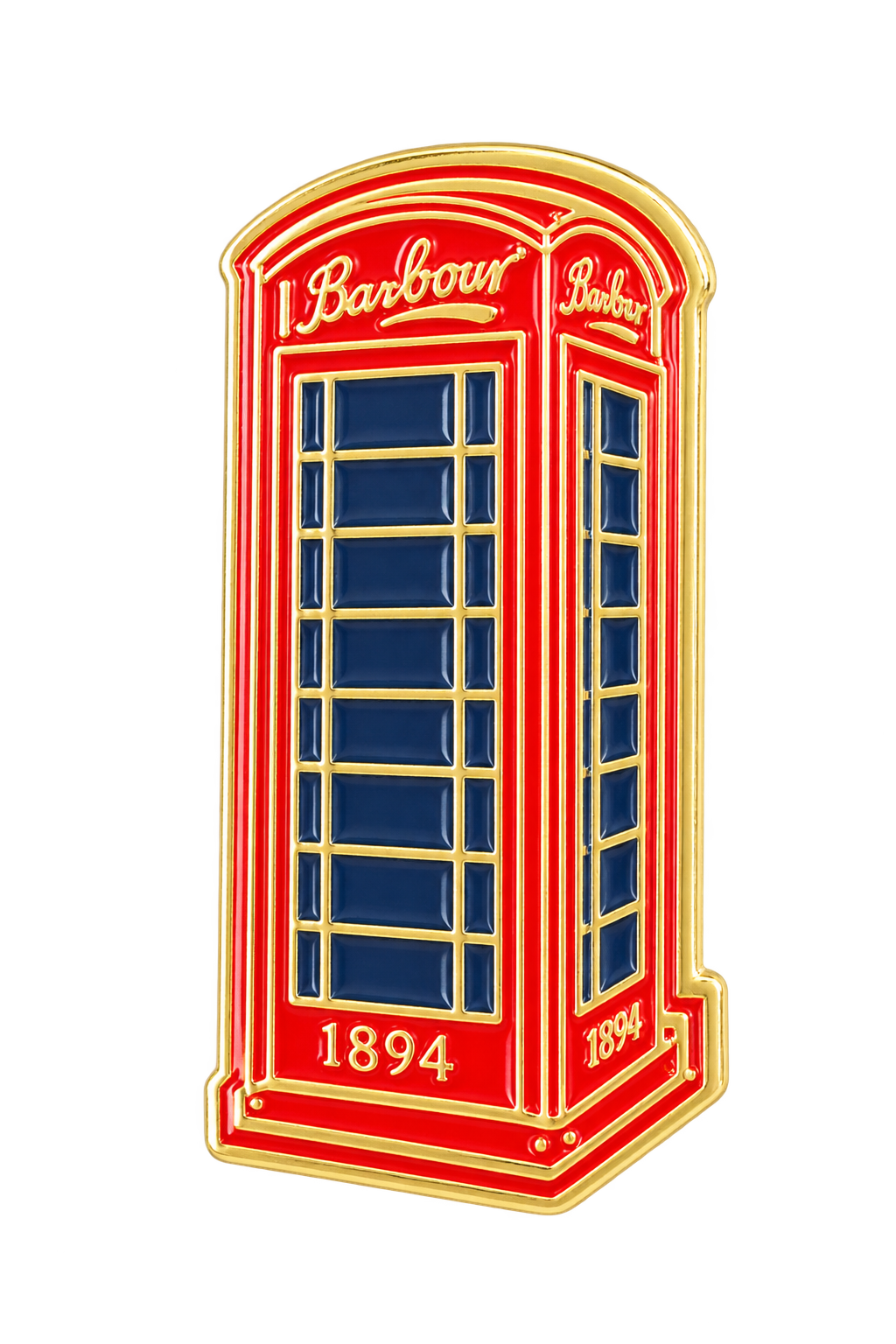 Barbour spilla Phone box rossa | ViaMonte Shop