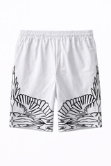 Popeline Bermuda Marcelo Burlon County of Milan Uomo bianco