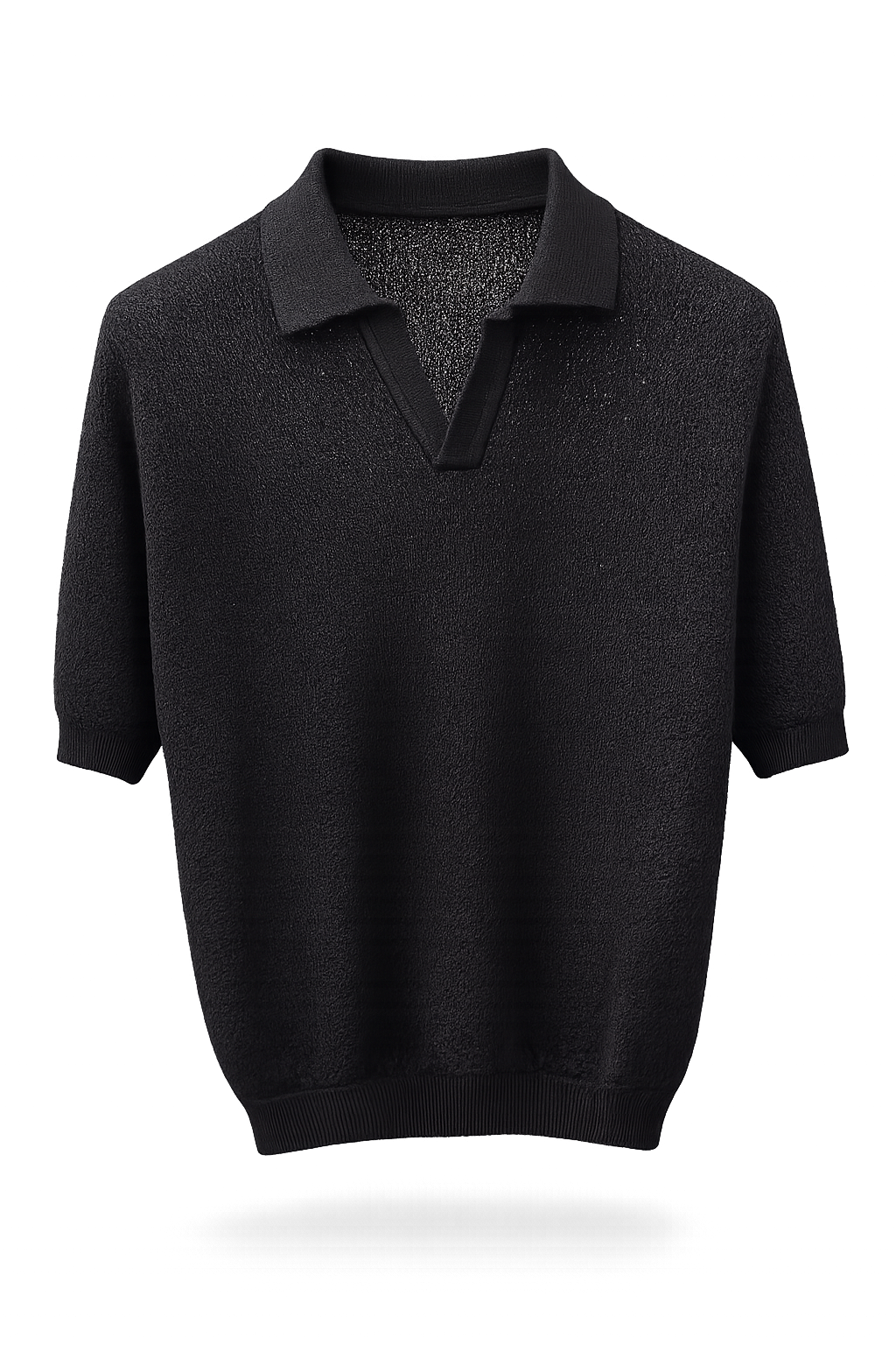 A Paper Kid Polo in maglia uomo Nero | ViaMonte Shop