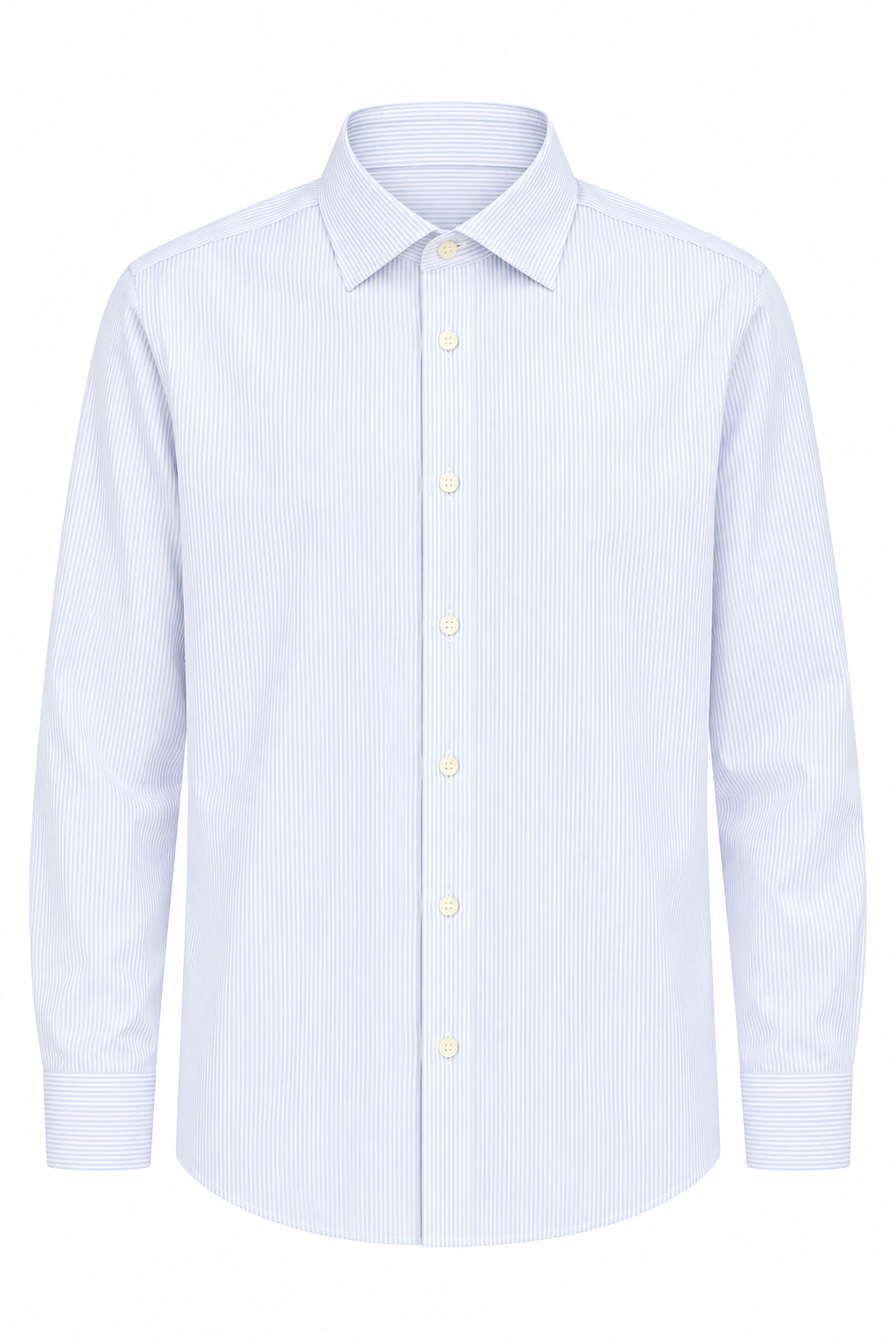 JCMan Camicia in puro cotone uomo a righe azzurra