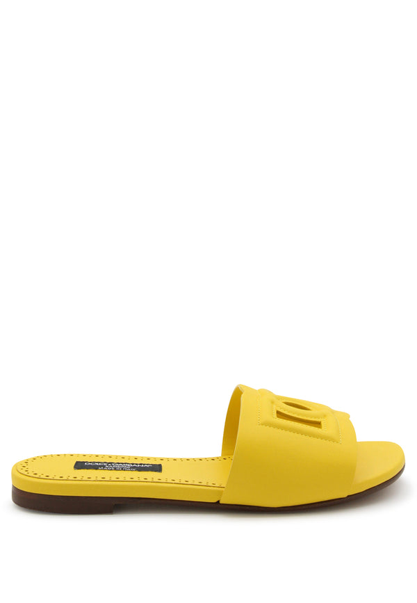Dolce & gabbana yellow slippers girl