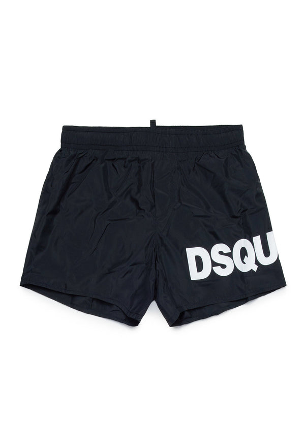 Dsquared2 ملابس السباحة للأطفال باللون الأسود
