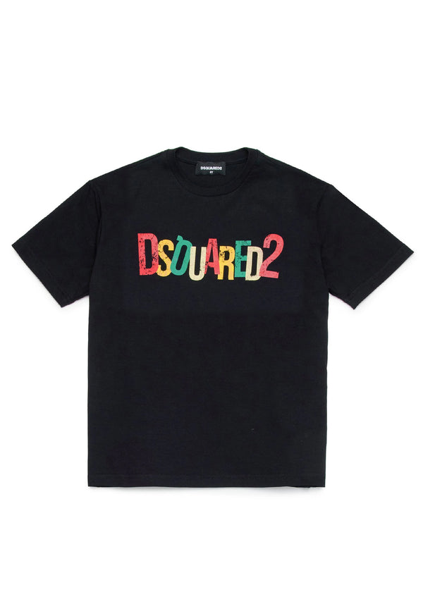 dsquared2 베이비 블랙 티셔츠