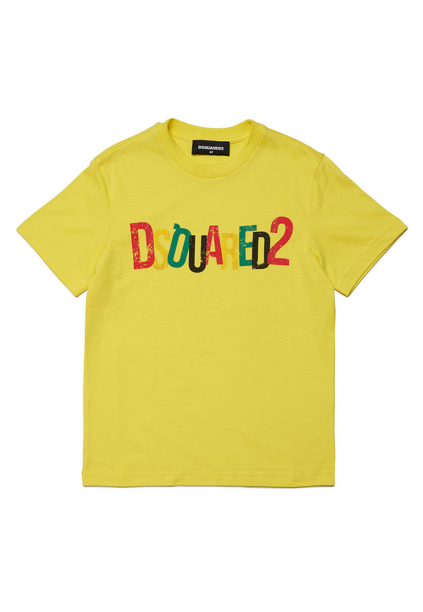 Dsquared2 t-shirt giallo bambino