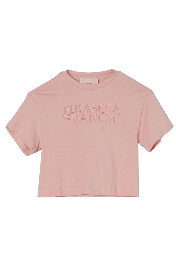 Elisabetta franchi t-shirt rosa bambina