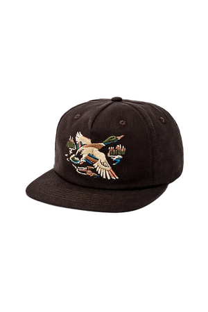 Filson Mallard Graphic Trucker cappello in cotone marone | ViaMonte Shop