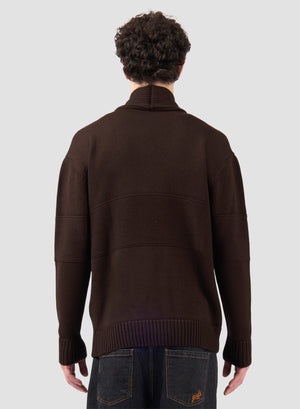 Cardigan GCDS Logo Uomo - Turkish Coffee/Marrone | ViaMonte Shop