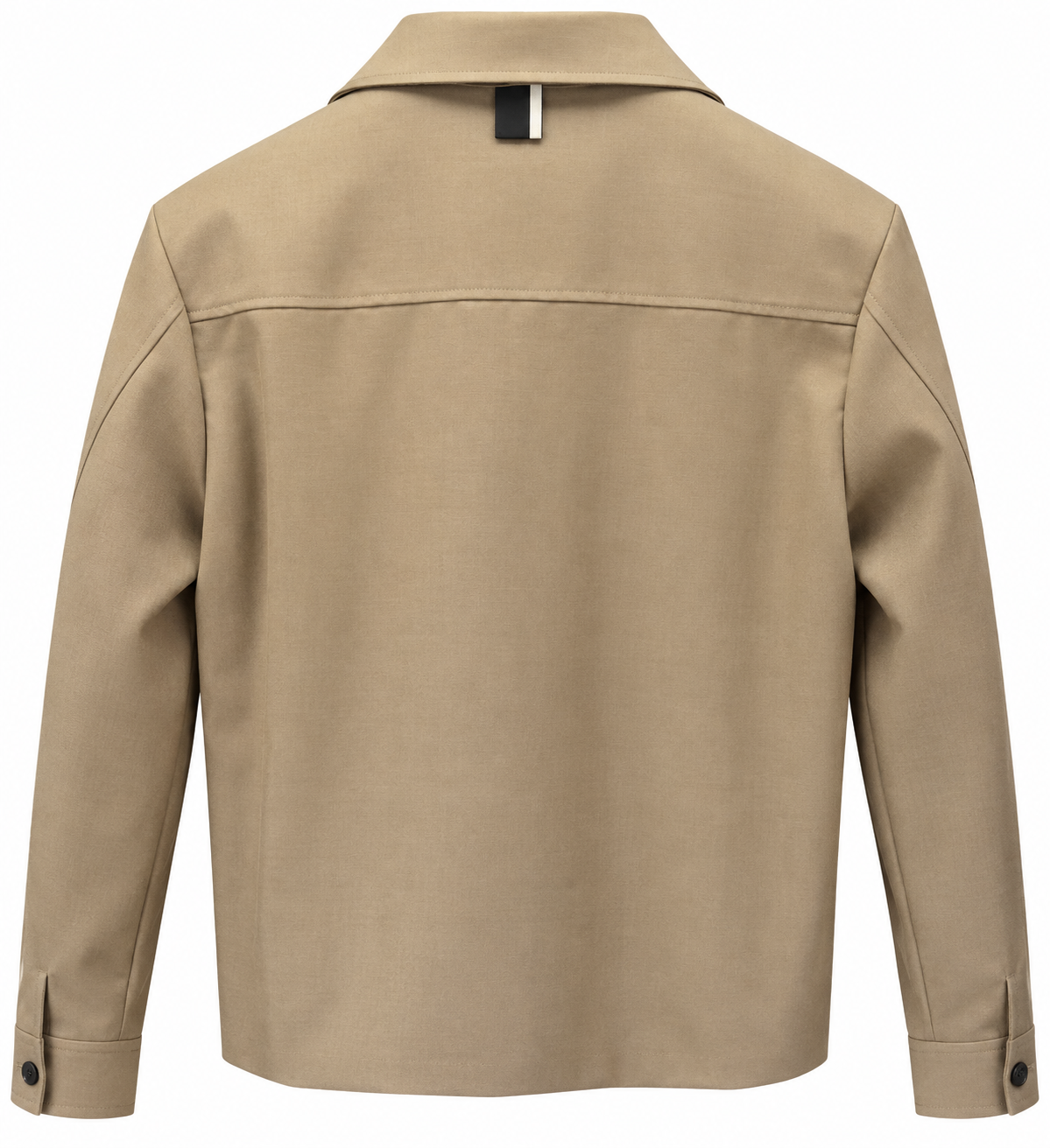 LWBR overshirt giacca in misto lana color cammello uomo