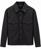 LWBR giacca camicia di cotone uomo nera