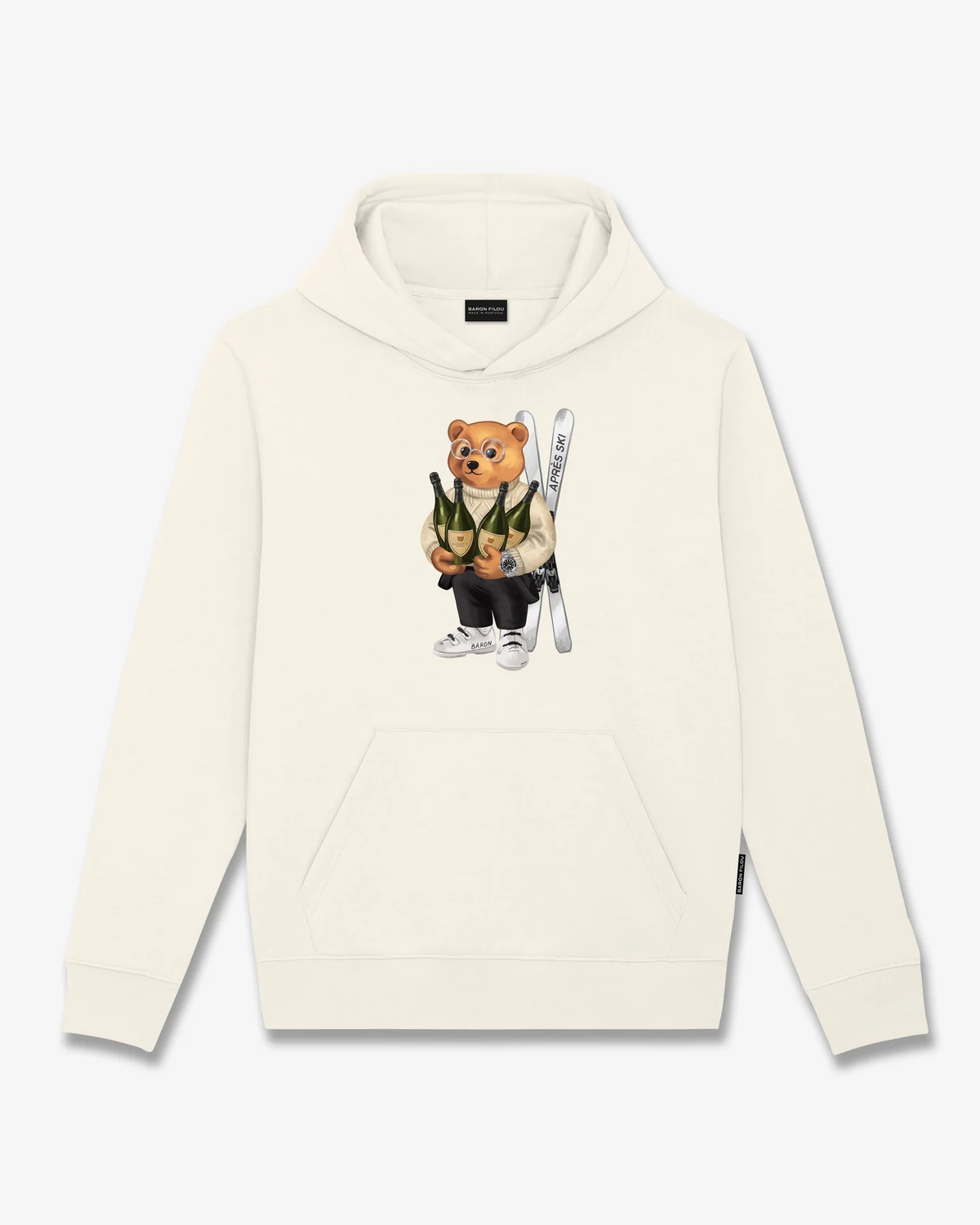 Baron Filou Filou 179 felpa unisex con cappuccio - Off White