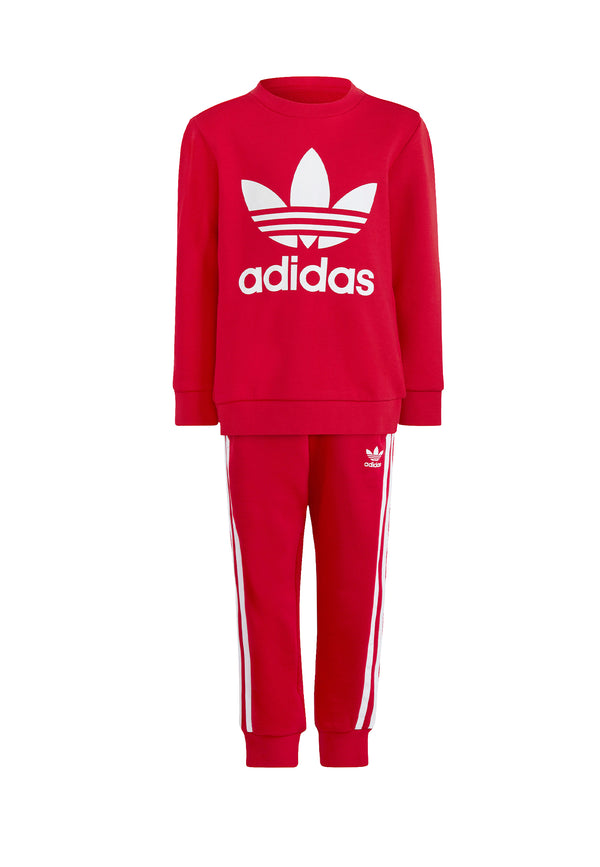 Adidas tuta rossa bambino in cotone