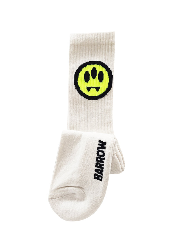 Barrow White Foots Unisex with Emoticon printing