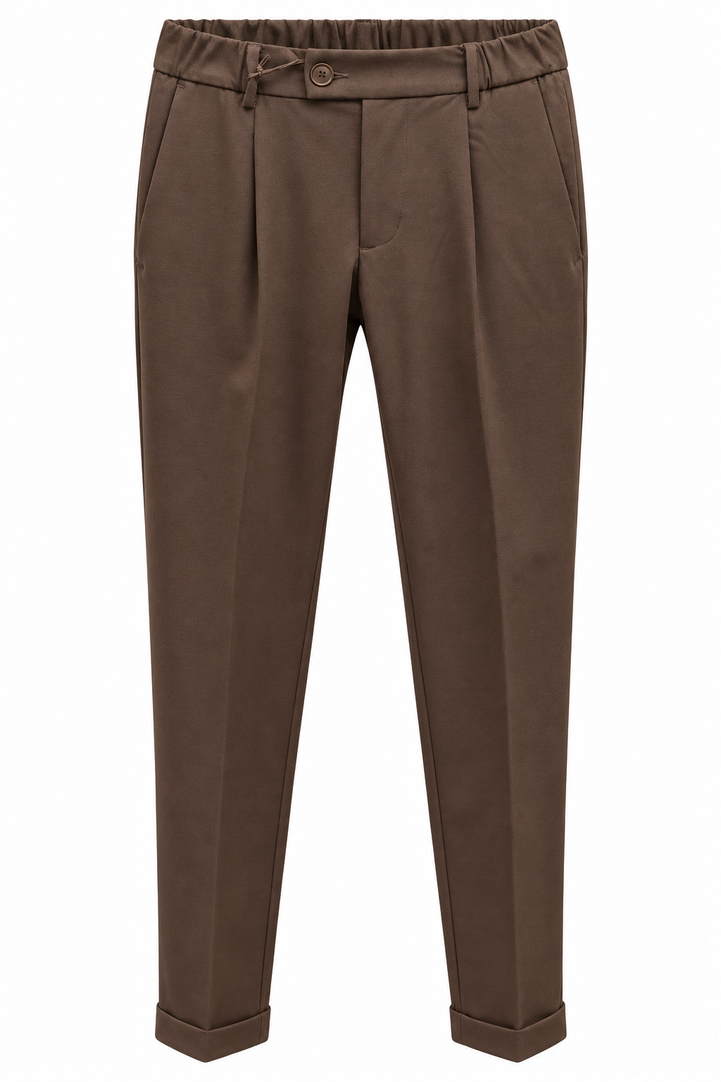 Sartorie Biellesi Pantalone marrone in misto lana uomo