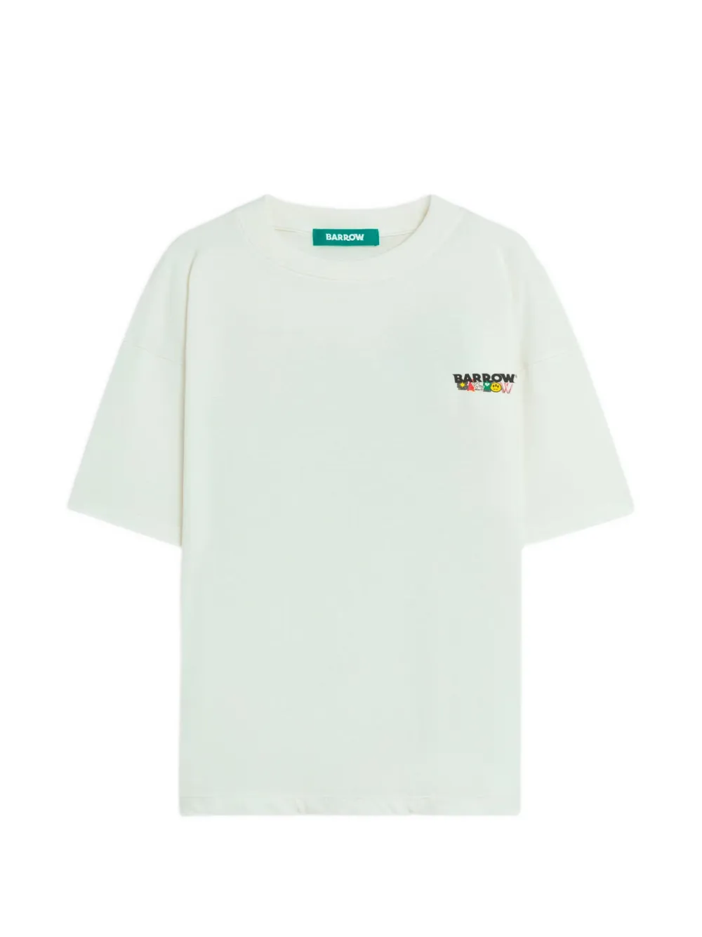 Barrow T-Shirt bianca in Jersey di Cotone – Vestibilità Unisex