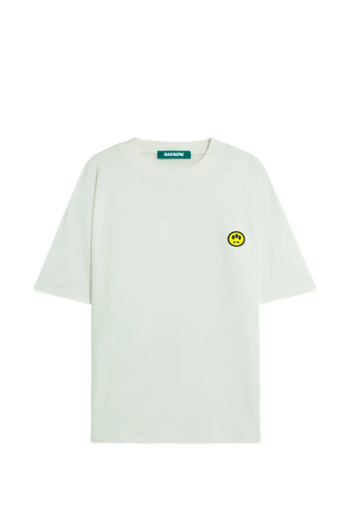 Barrow T-Shirt bianca in Jersey di Cotone – Vestibilità Unisex | ViaMonte Shop