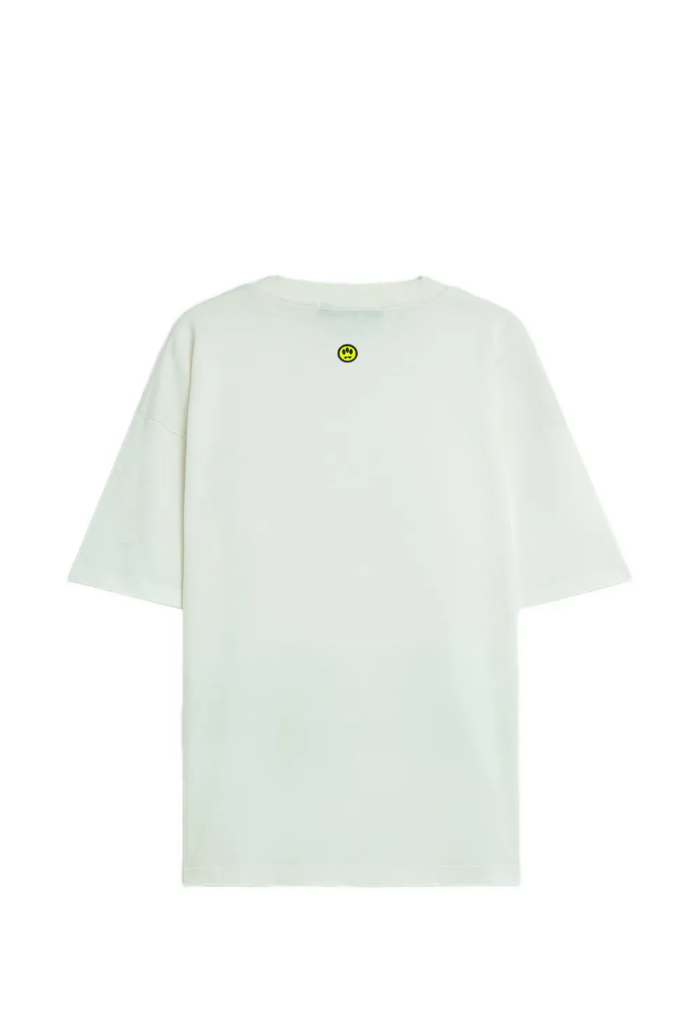 Barrow T-Shirt bianca in Jersey di Cotone – Vestibilità Unisex