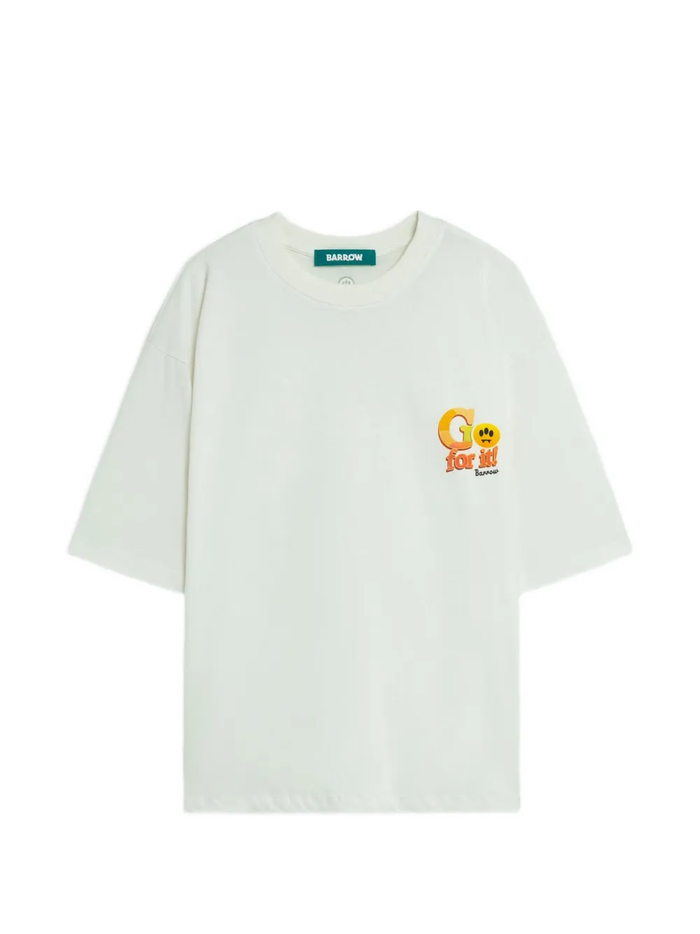 Barrow T-Shirt bianco in Jersey di Cotone – Vestibilità Unisex