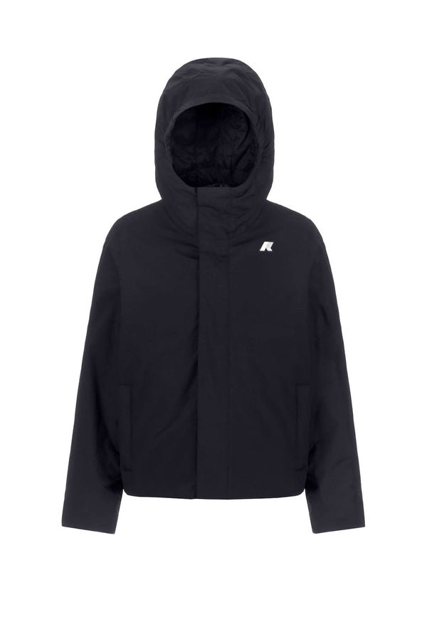 Giacca bambino K-Way nera in nylon ripstop