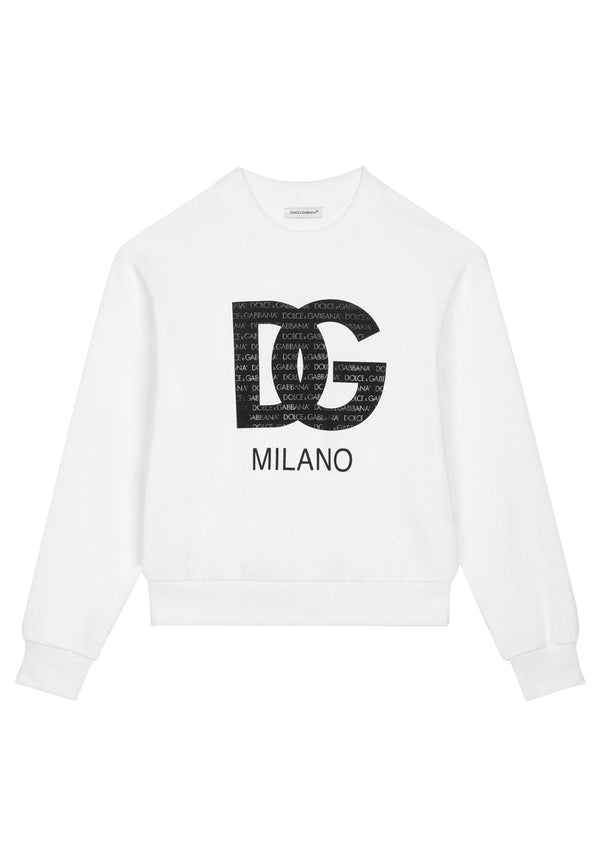 Dolce & Gabbana Baby White Sweatshirt