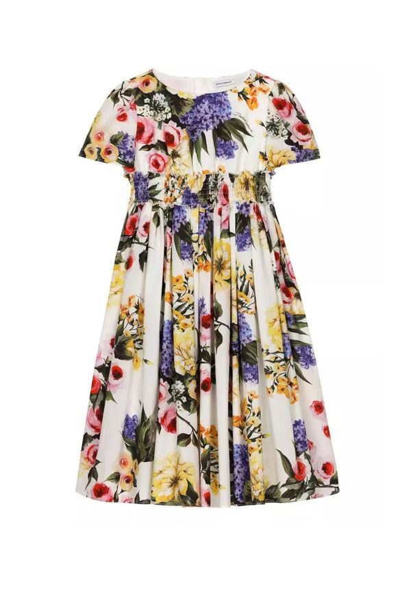Dolce & Gabbana 멀티 컬러 소녀 드레스