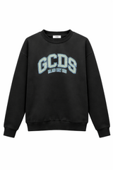 Felpa girocollo Logo Lounge Crew GCDS Uomo nera